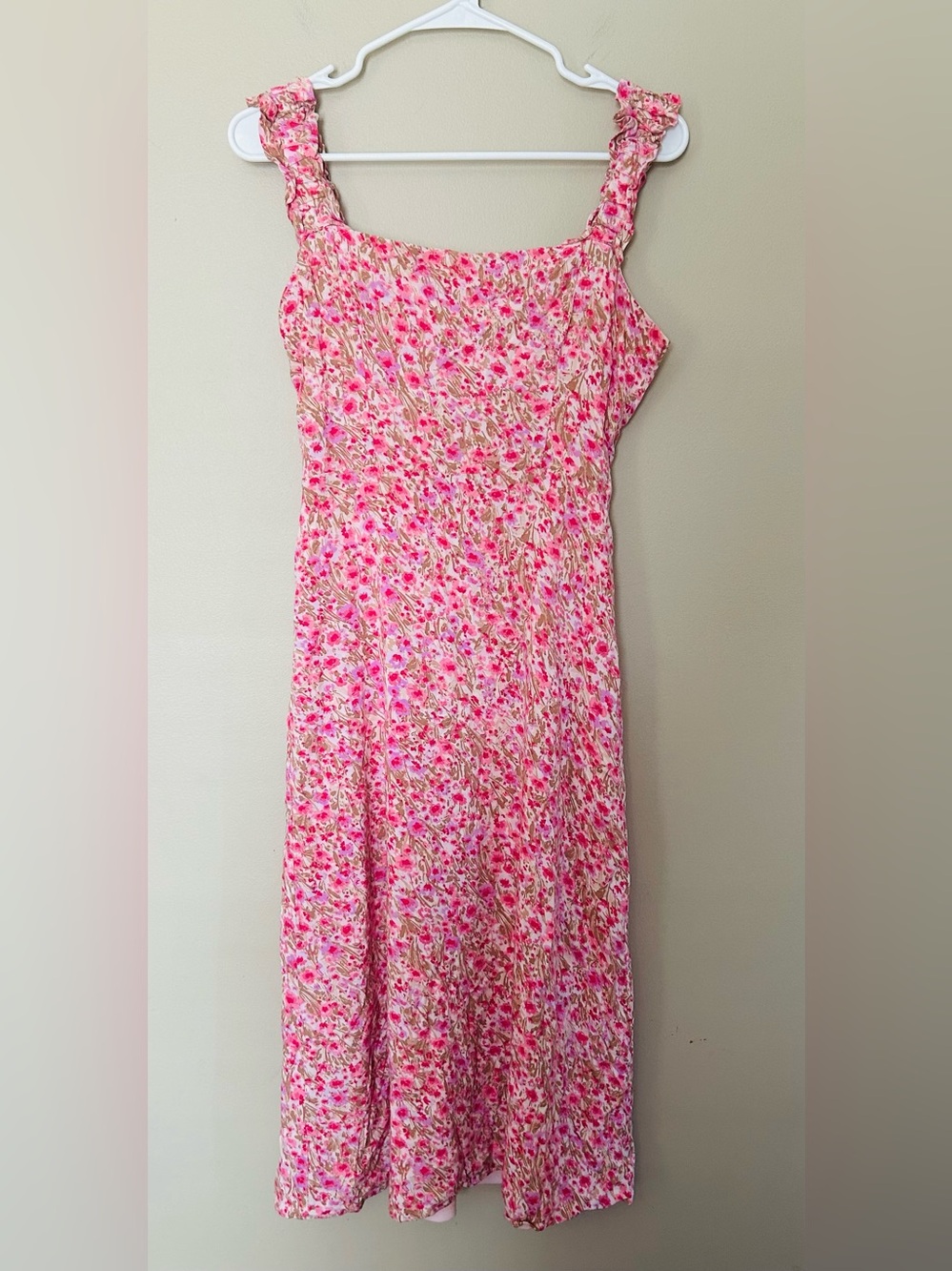 Lola Grace pink Floral midi Dress
